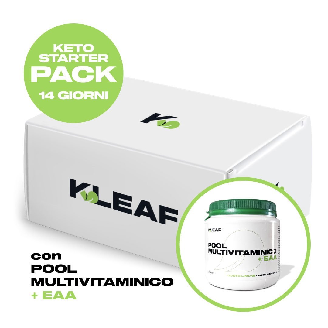 Keto Starter Pack 14 giorni + Protocollo Alimentare + Pool Multivitaminico + EAA