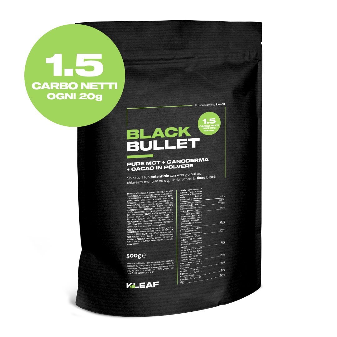 BLACK BULLET Pure MCT + Ganoderma + Cacao